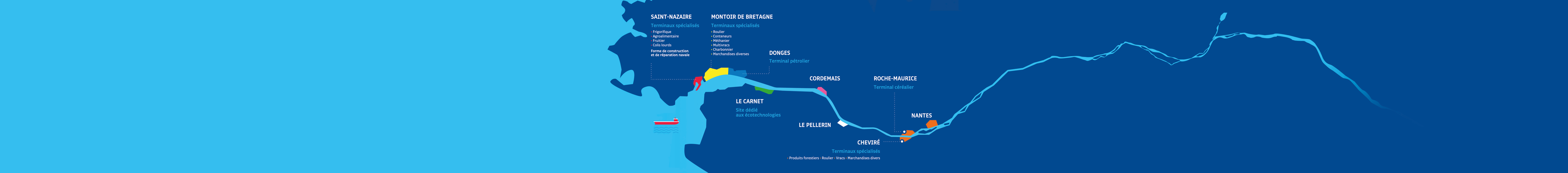 Carte des terminaux